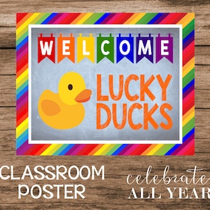 Placa para impressão de pato de borracha de volta às aulas