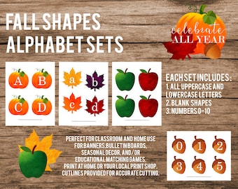 Fall Alphabet Sets