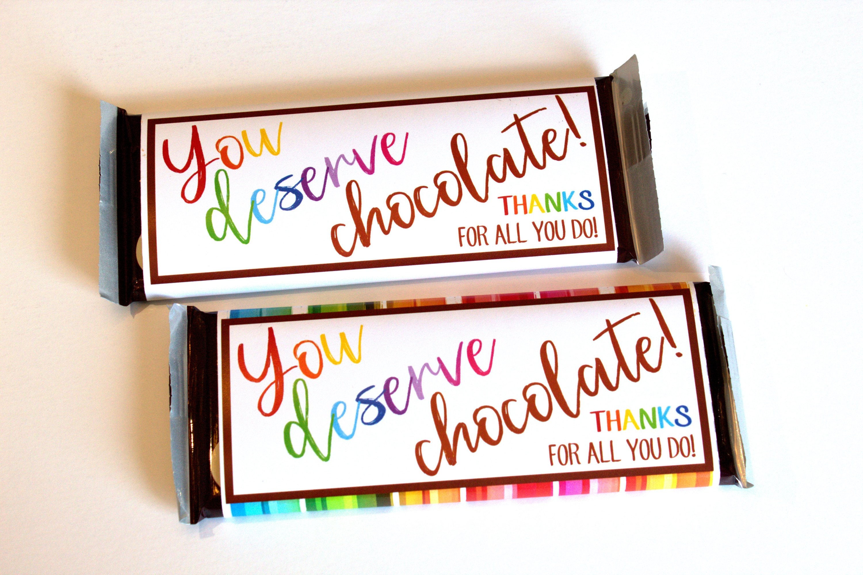 Designer Candy Bar Wrappers - Choose your color!