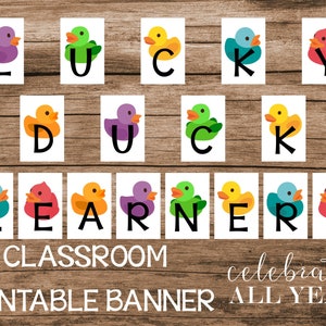 Lucky Duck Learners Printable Classroom Banner