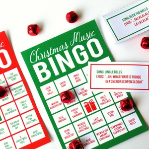 Christmas Music Bingo Game set of 30 image 2