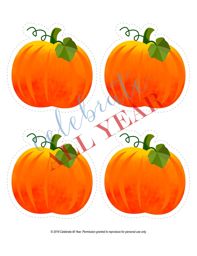 Printable Pumpkin Alphabet Set Etsy
