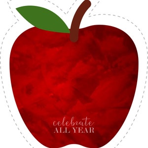 Back to School Apple Banner - Etsy