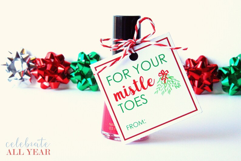 Mistle-toes Gift Tags - Etsy