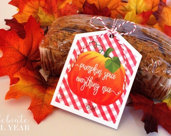 Pumpkin Spice Printable Gift Tags