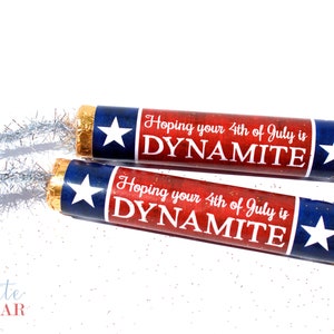4th of July Dynamite Candy Wrapper