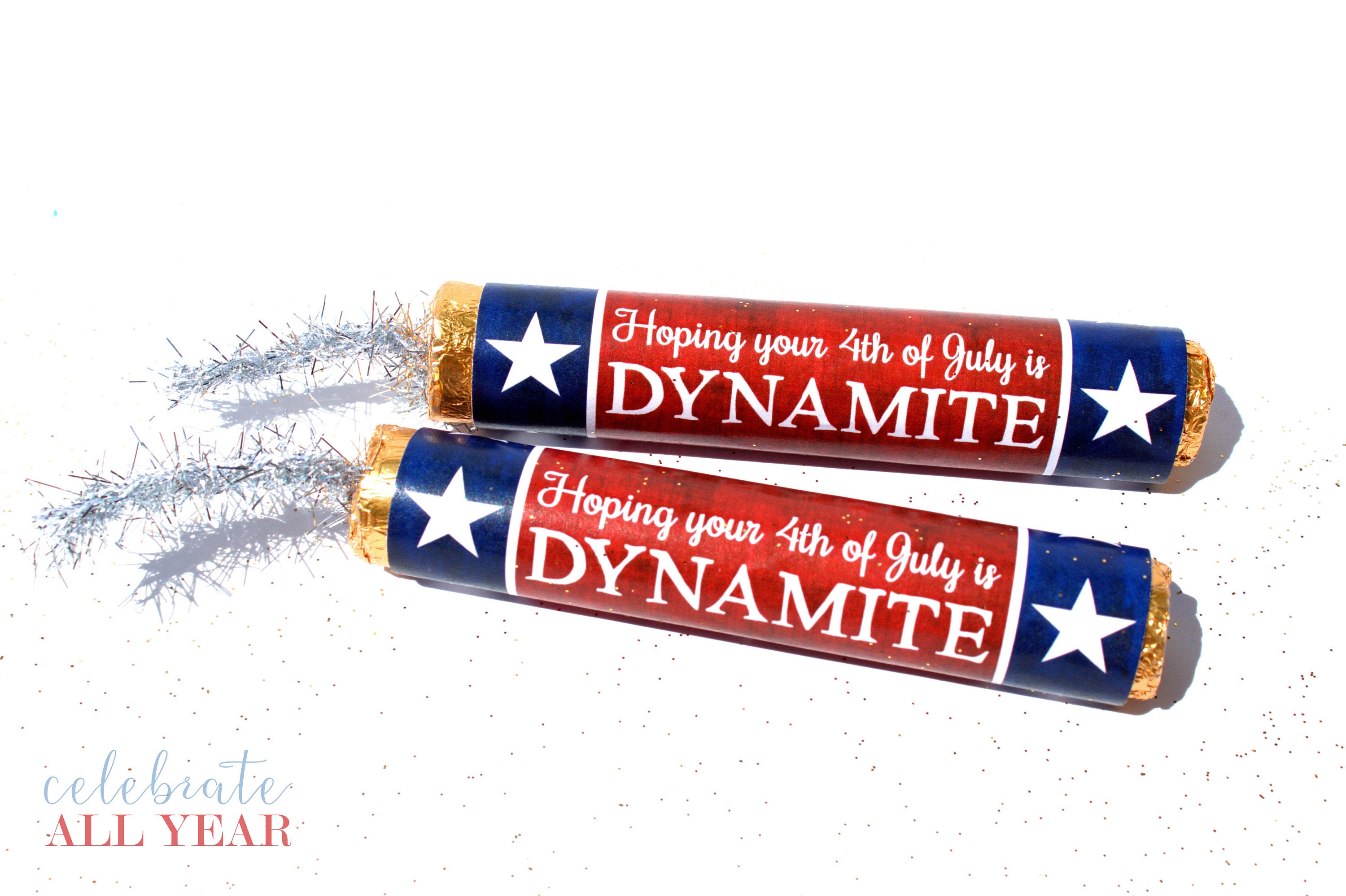 4th of July Dynamite Candy Wrapper Etsy