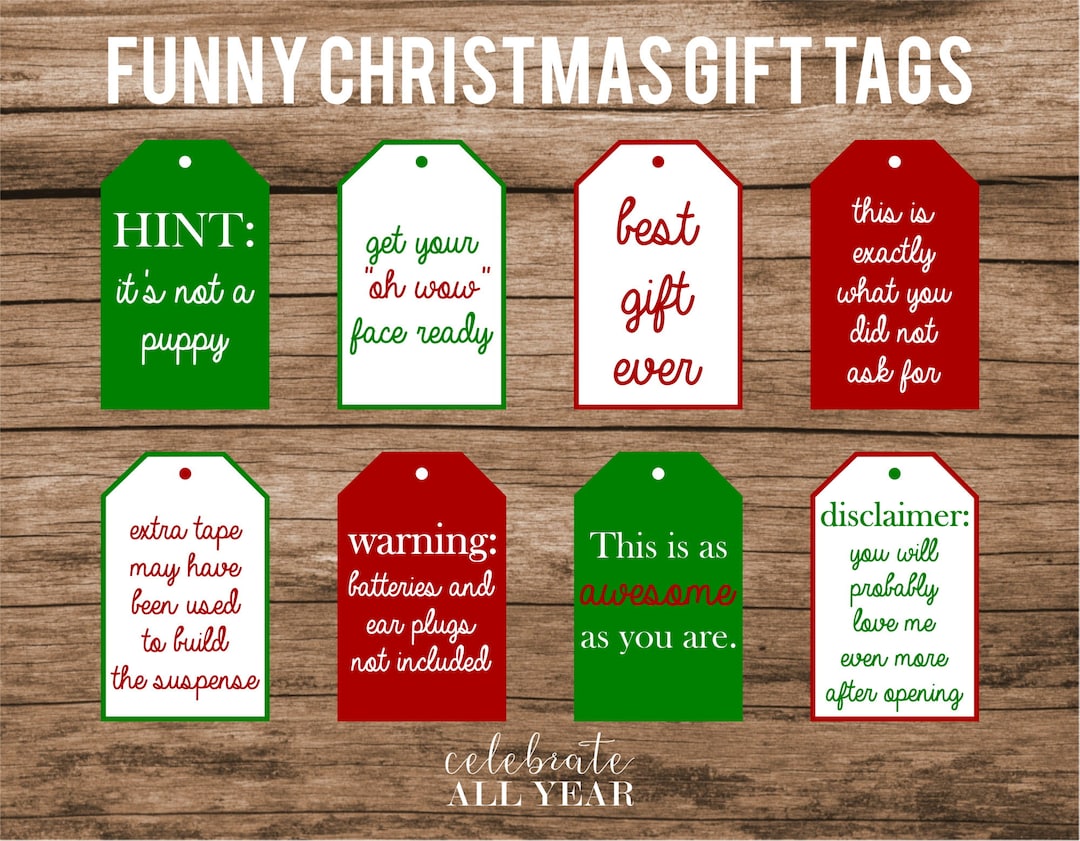 Funny Christmas Gift Tags - Etsy funny-christmas-gift-tags-etsy