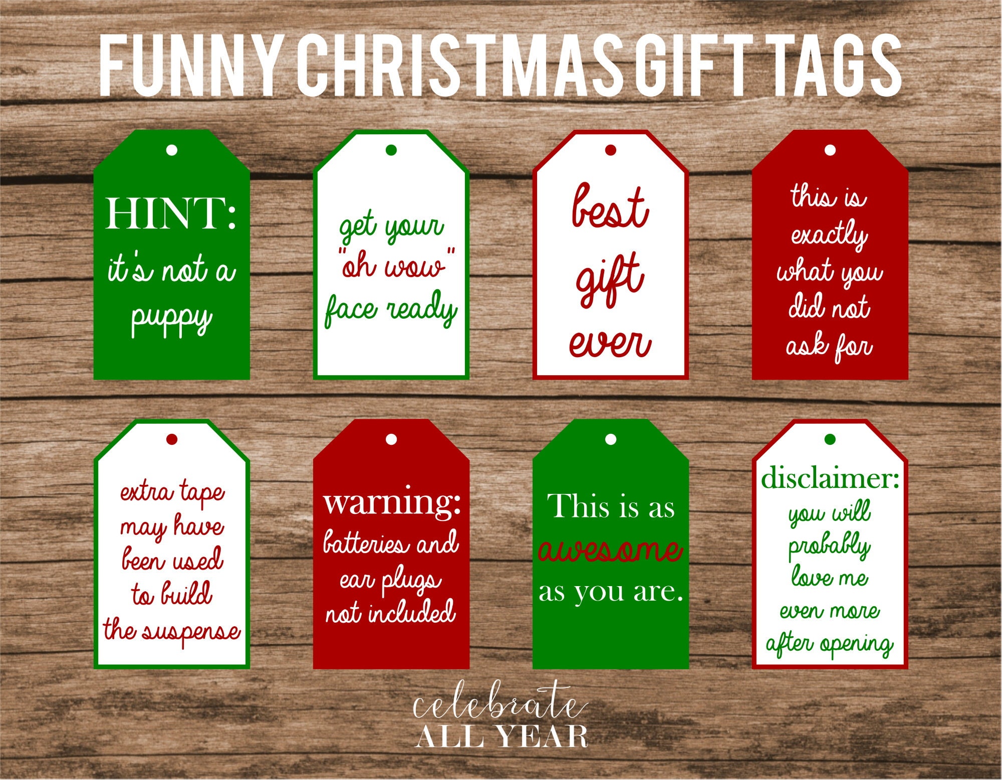 Funny Sewing Gift Tags Bundle