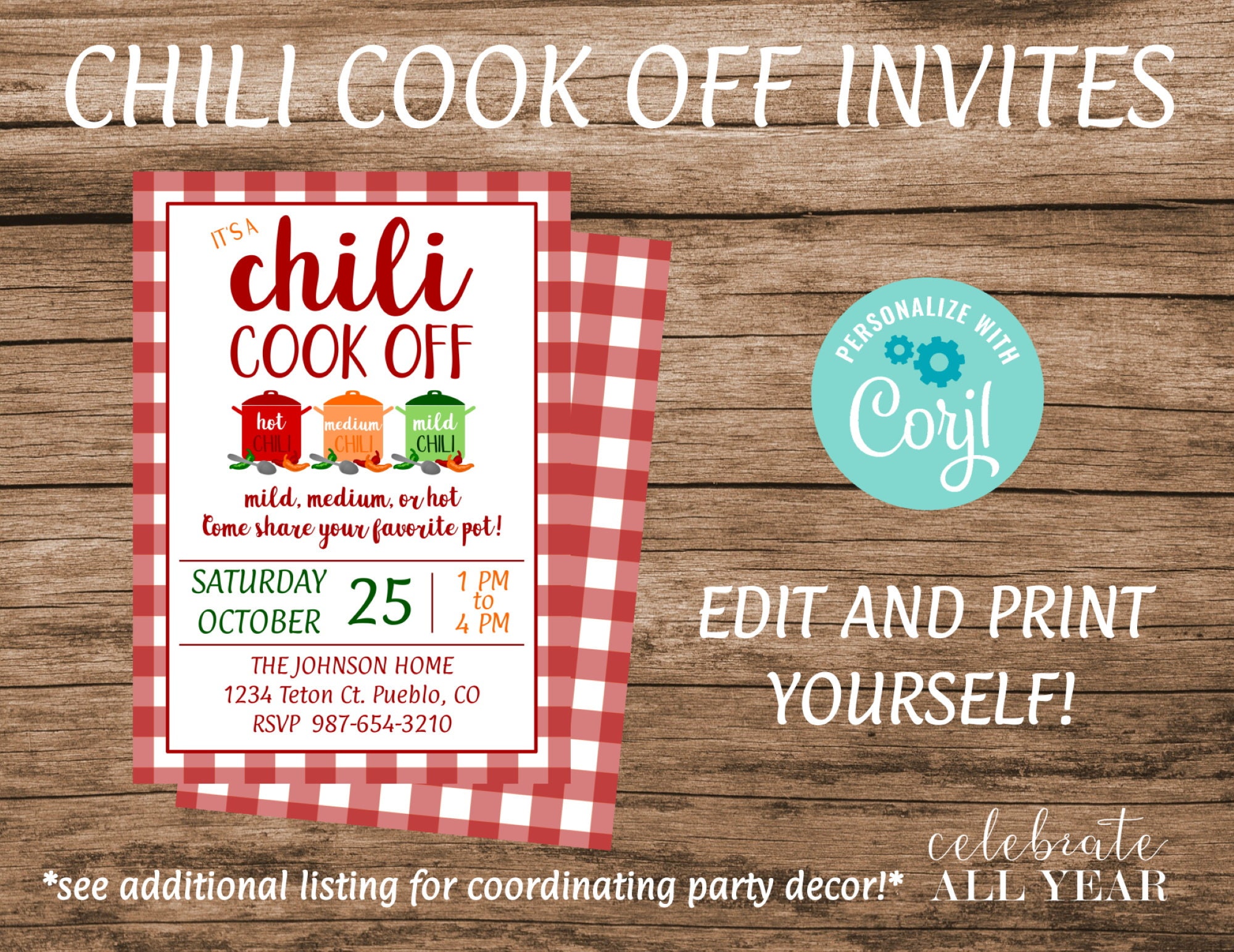 Chili Cook Off Flyer Template Chili Cook Off Flyer Template