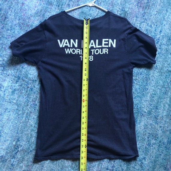 RARE Vintage Van Halen 1978 1st World Tour T-Shirt ME - Gem