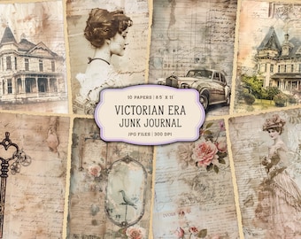 Victorian Printables for Junk Journals, Baroque Junk Journal Pages, Vintage Victorian Digital Junk Journal