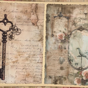 Victorian Printables for Junk Journals, Baroque Junk Journal Pages ...