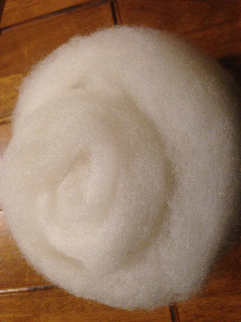 spinning 100g needle felting Poll Dorset carded batt British wool
