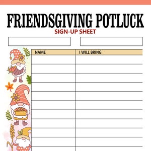 Friendsgiving Potluck Sign up Sheet - Il 300x300.5483771325 H2ca 