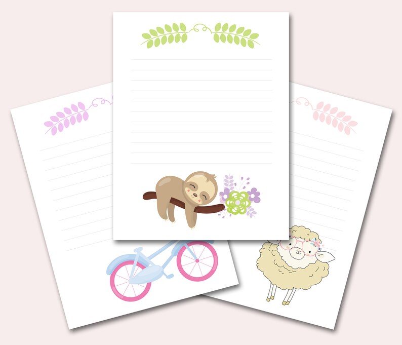 Lovable Stationery Printable Fastened of 3, Young children Stationeries, Sloth Stationery, Colourful Stationary Mounted, Sheets, Instantaneous Obtain, Letter, A4, A5 graphic about Printable Stationeries referred to as Lovely Stationery Printable Fixed of 3, Young children Stationeries, Sloth Stationery, Colourful Stationary Mounted, Sheets, Fast Down load, Letter, A4, A5
