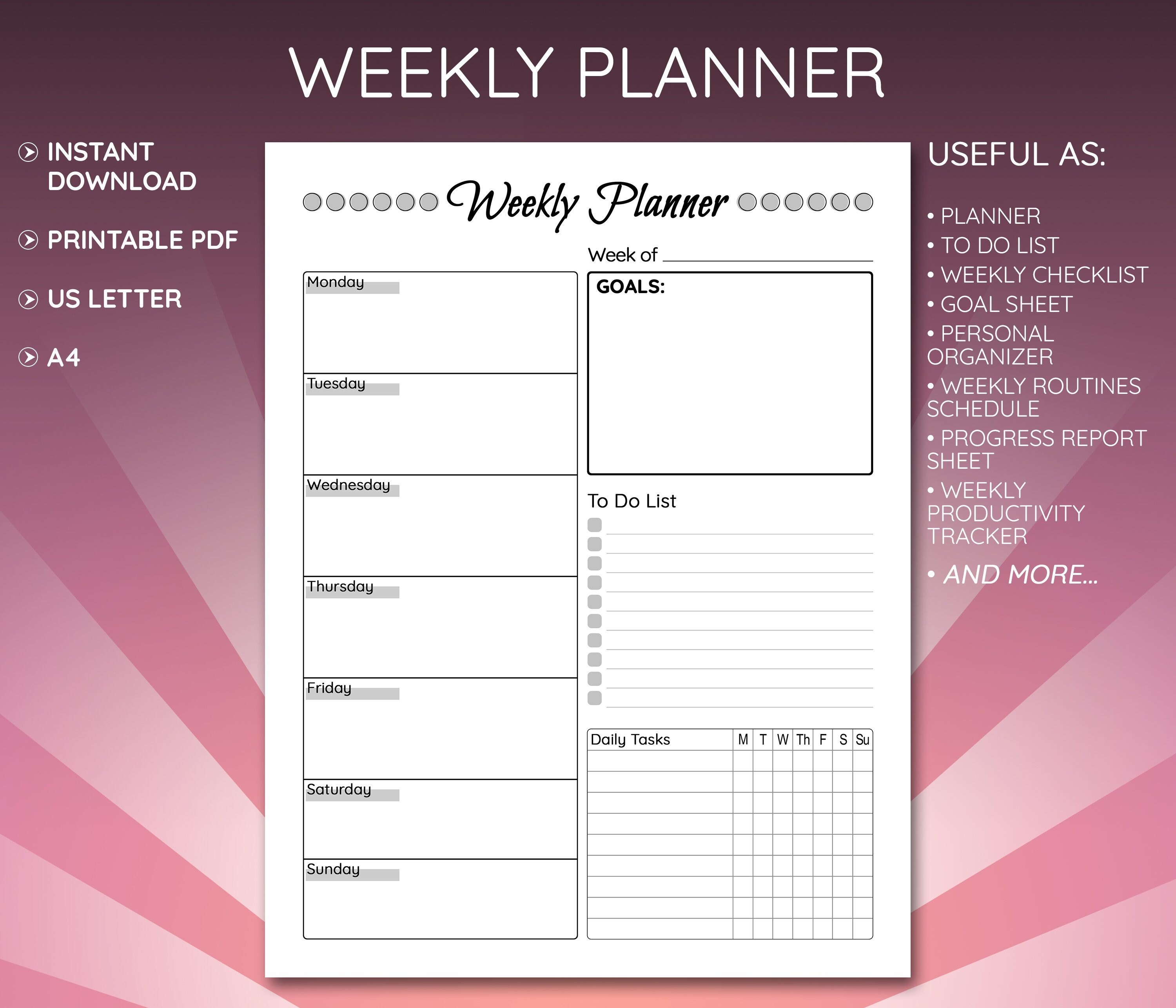 Paper Paper Party Supplies Instant Download PDF Printable Planning Paper Paper Party Supplies Instant Download PDF Printable Planning