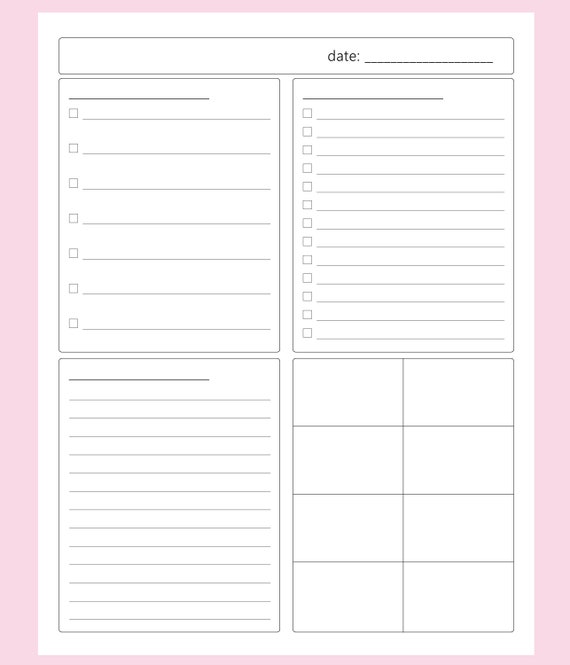 Page 2 - Free customizable agenda document templates to print