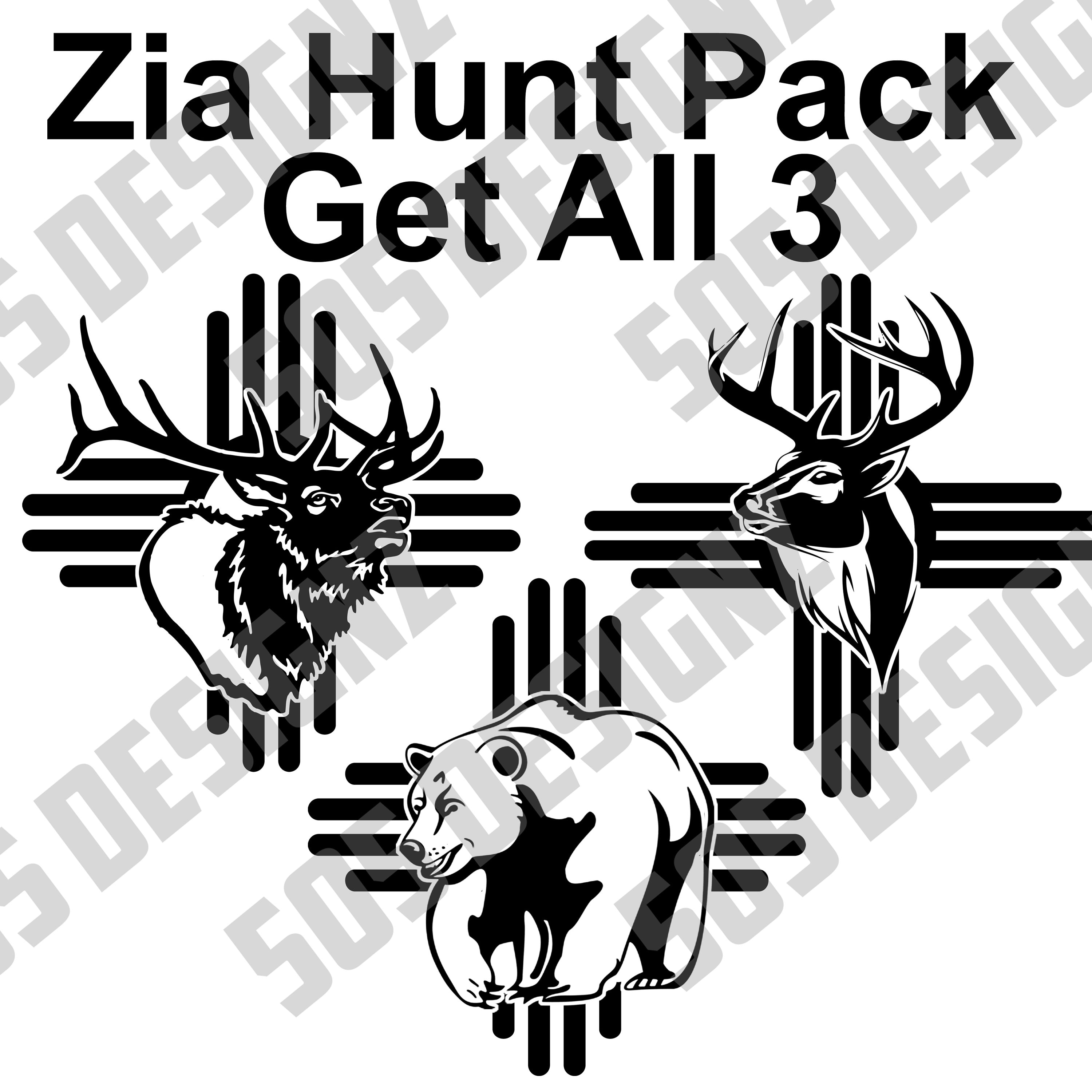 Zia Jagd Pack, Zia Elch, Zia Reh, Zia Bär