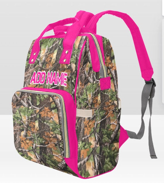 Personalized Camo Diaper Bag Backpack | Hunting Baby Shower  display picture 2