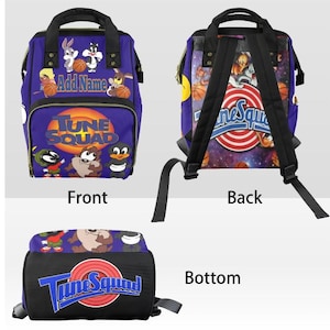 Custom Personalized Toon Squad Basketball Diaper Backpack