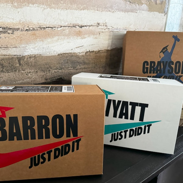 Personalized Graduation Sneaker Gift Box - Class of 2026