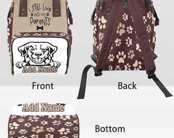 Doggie Daycare bag; Personalized Pet Travel Bag