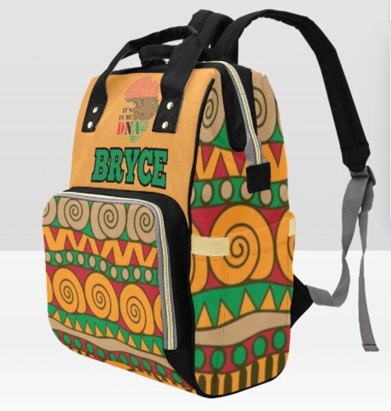 thumbnail interactive-video image 1 of Custom Diaper Bags For Women Personalized African American Black Women Nappy Bags For Women Customized Pink Travel Casual Mummy Backpack For Newborn Gift 1 of 11
