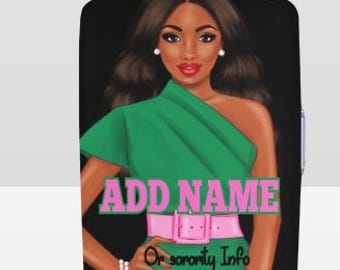 AKA Inspired Sorority Custom and Personalized Spandex washable Luggage Cover