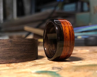 Custom Signature Bent Tree Ring