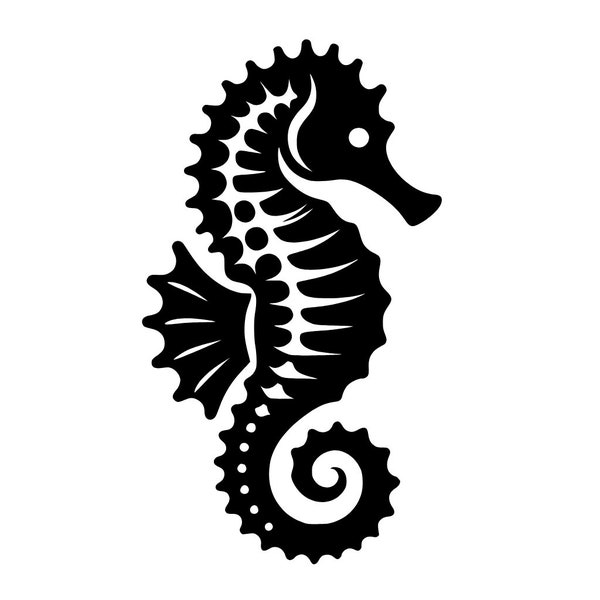 Seahorse SVG | Vector | Dxf | Png| Jpg | Laser | Screen  | Silhouette | Unique Seahorse Design | Crafts | Cut File | Sublimation