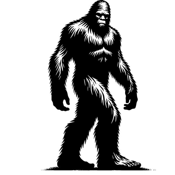 Bigfoot SVG | Vector | Dxf | Png| Jpg | Laser | Screen | Silhouette | Unique Sasquatch Yeti Design | Crafts | Cut File | Sublimation