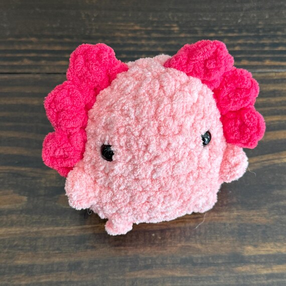 Axolotl Plush Stuffed Animal | Handmade Crochet Toy | Birthday Gift | Desk Buddy