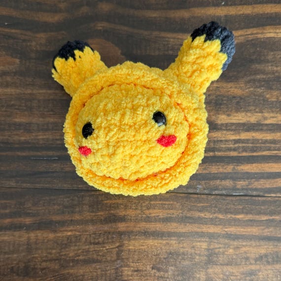 Yellow Mouse Fidget Plush | Handmade Sensory Stress Toy | Pokemon Inspired Gift | Pop-Out