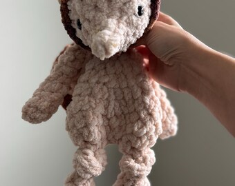 Hedgehog Crochet Plush Lovey | Woodland Baby Shower Gift | Handmade Stuffed Animal