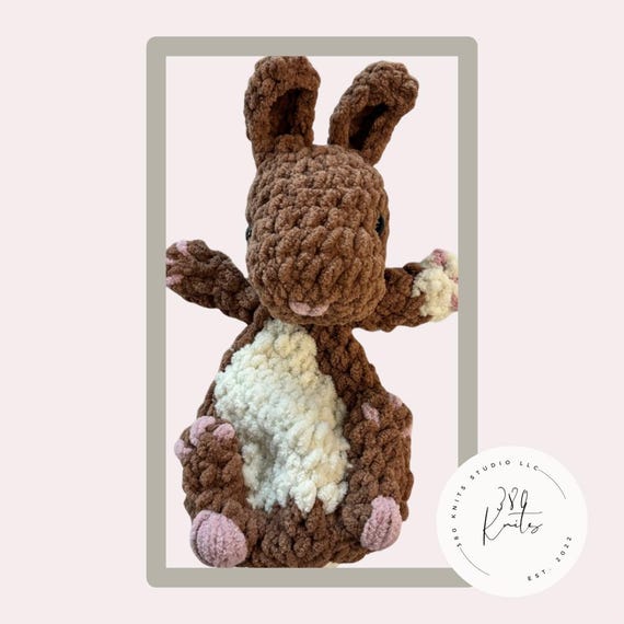 Handmade Crochet Juniper Bunny | Amigurumi Rabbit Plush Toy | Easter Gift | Nursery Decor
