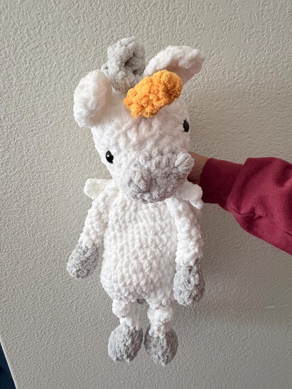 Handmade Chenille Pegasus Plush | Large Stuffed Animal, Fantasy Nursery Decor