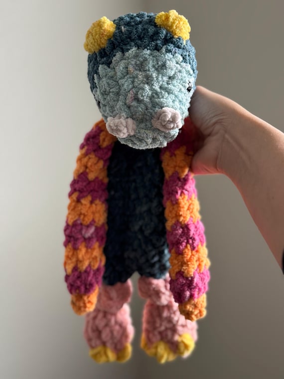 Monster Crochet Plush | Handmade Stuffed Animal | Custom Colors | Unique Birthday Gift