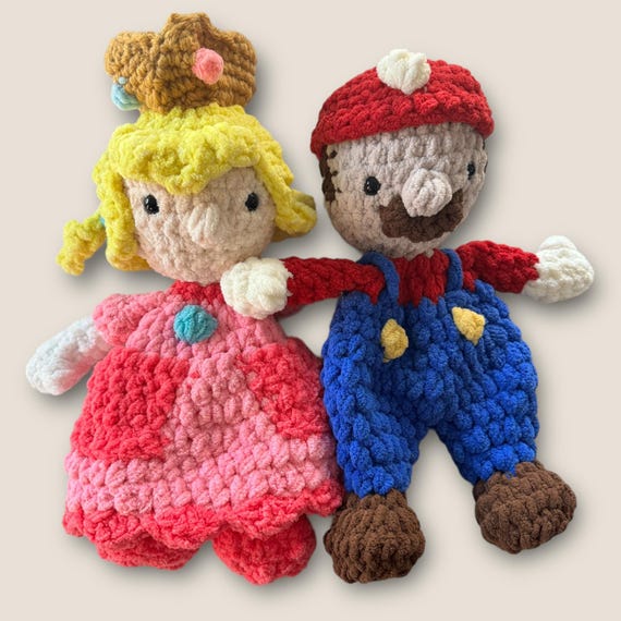 Peachy Princess - Handmade Crochet Pixel Pal Inspired by Princess Peach
