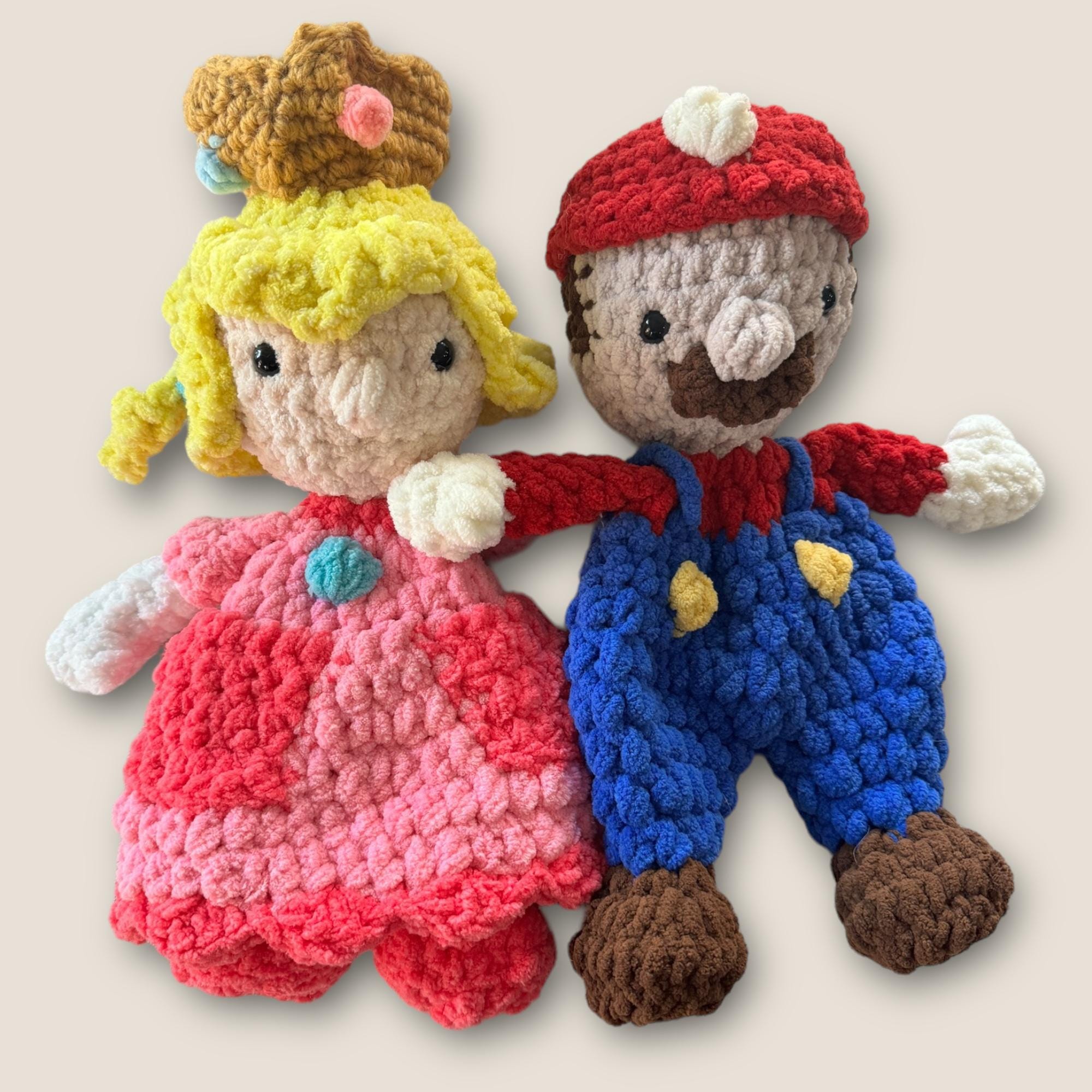 Peachy Princess Handmade Crochet Pixel Pal Inspired by Princess