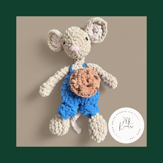 Mouse Knotted Lovey with Cookie Backpack | If You Give a Mouse a Cookie | Teacher Gift
