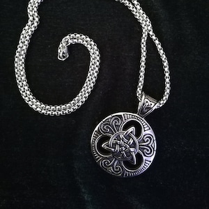 Celtic Weave Necklace | Celtic Medallion | Stainless Steel
