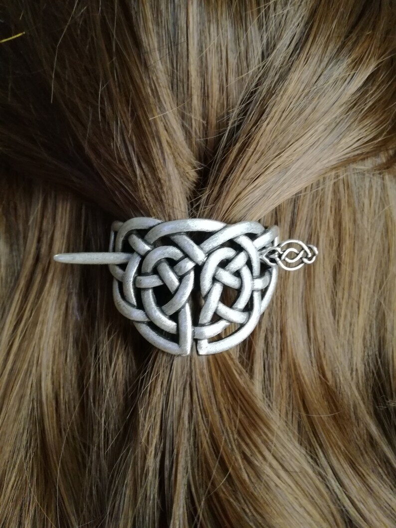 Celtic knot hair clip hair barrette hair pin Celtic Viking Etsy