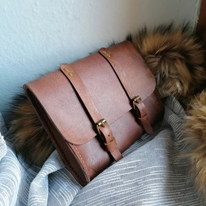 Medieval Viking LARP RPG Leather Belt Bag