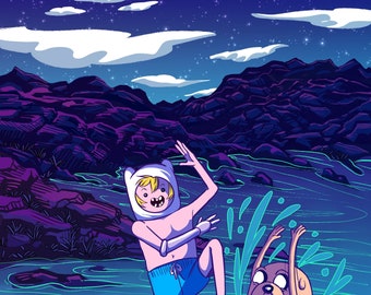 Beach Bois Adventure Time Print