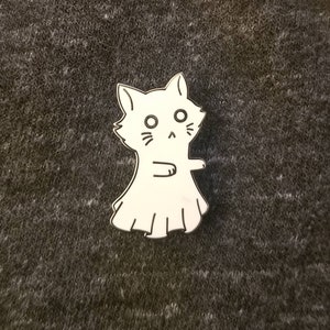 Ghost Cat Pin