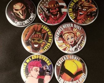 Overwatch character buttons