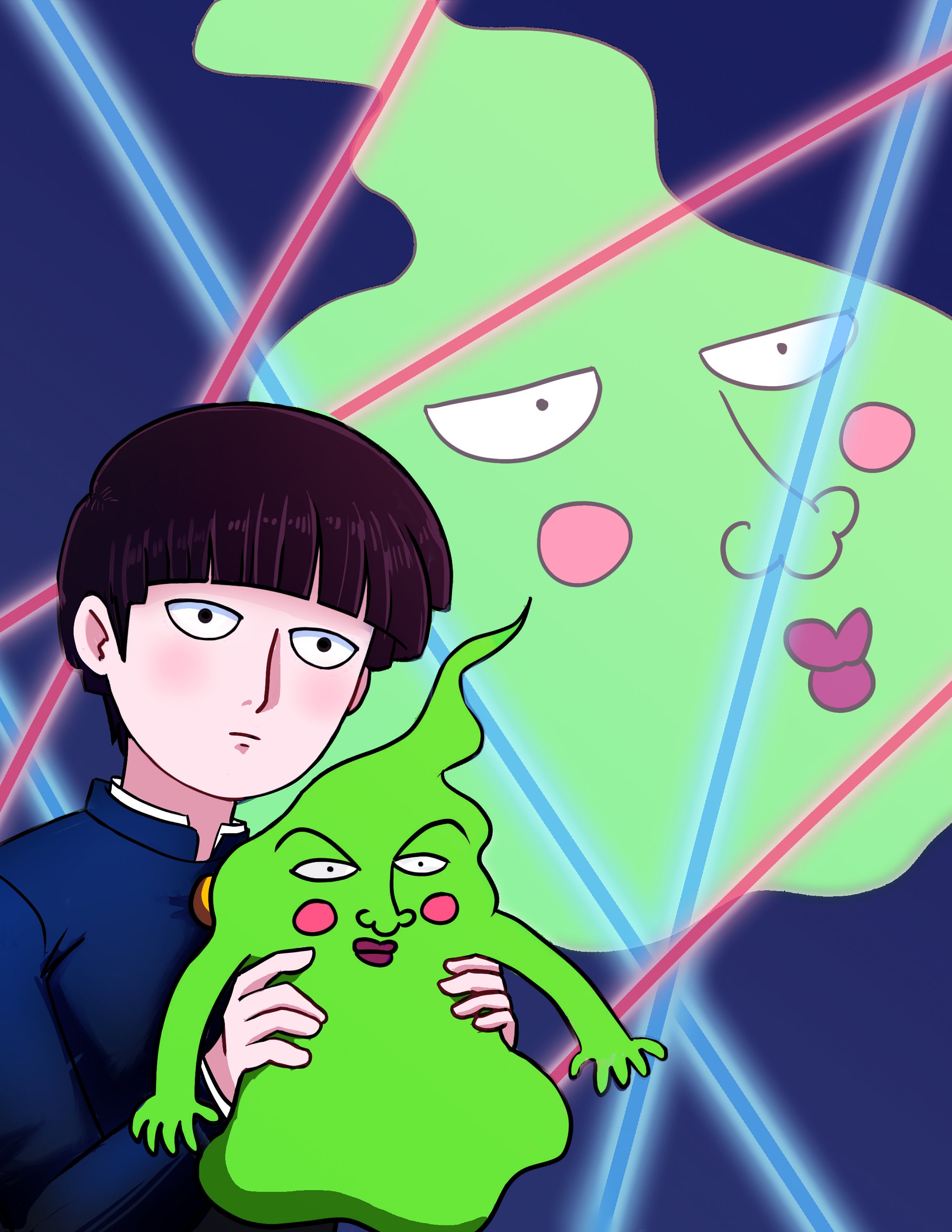 The April fools Mob Psycho posters from MAL : r/Mobpsycho100