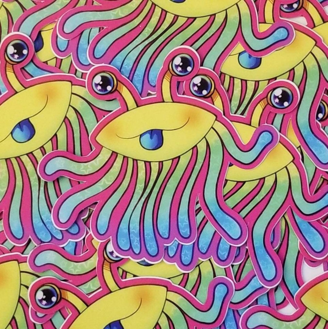 Lisa Frank Inspired Flumph D&D Sticker - Etsy