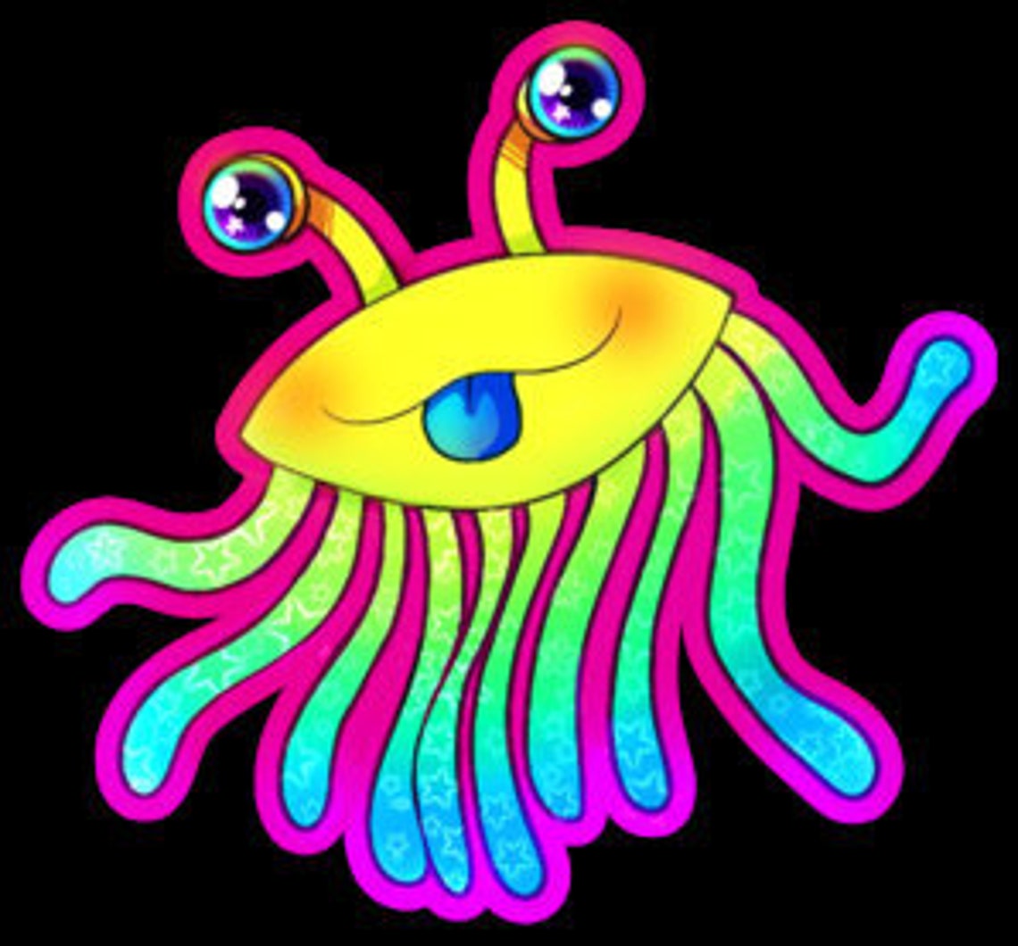 Lisa Frank Inspired Flumph D&D Sticker - Etsy